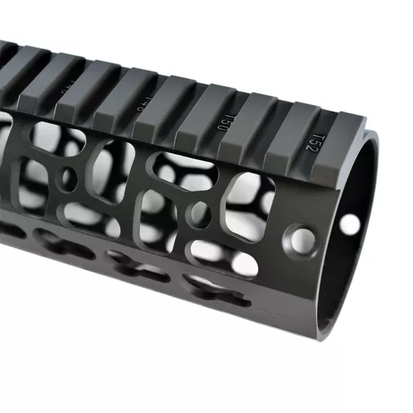 12″ Cerakote Elite Flat Dark Earth Coating – Phantom Keymod Free Float Handguard – Steel Nut
