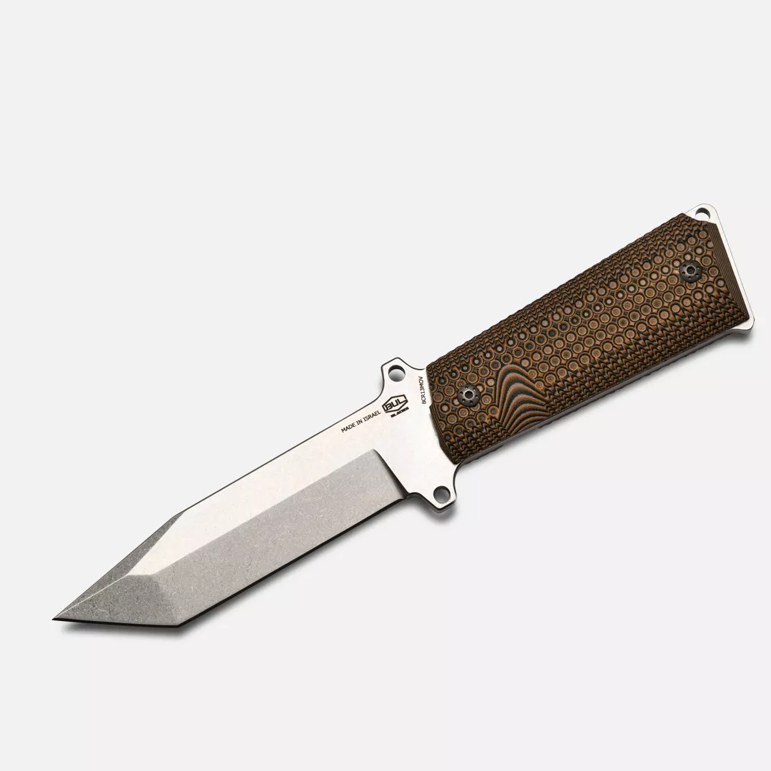 1911 Tanto knife stone wash