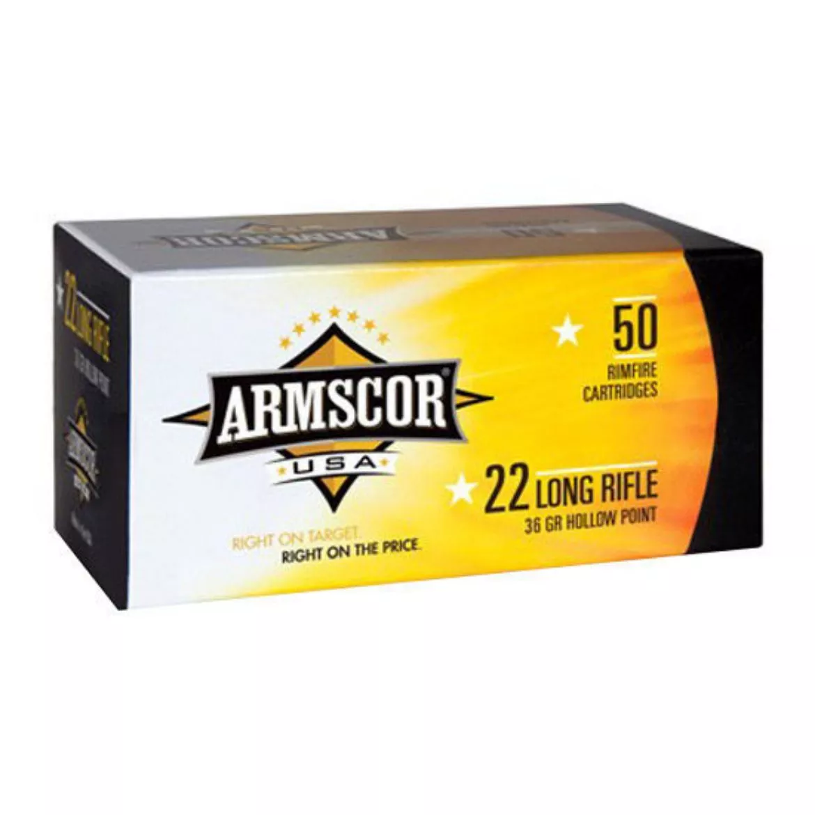 .22 Long Rifle ArmsCor 36gr HV JHP – 50 Rounds