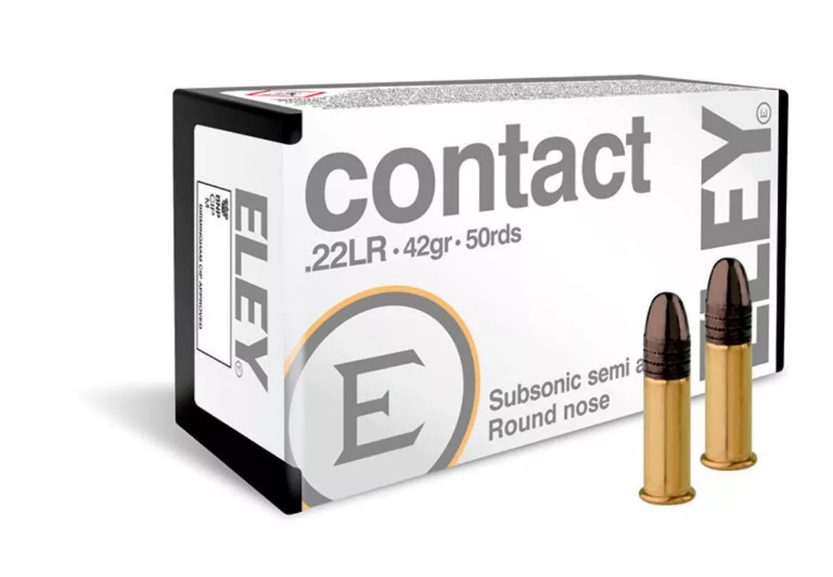.22 Long Rifle Eley Contact 42gr RN – 50 Rounds