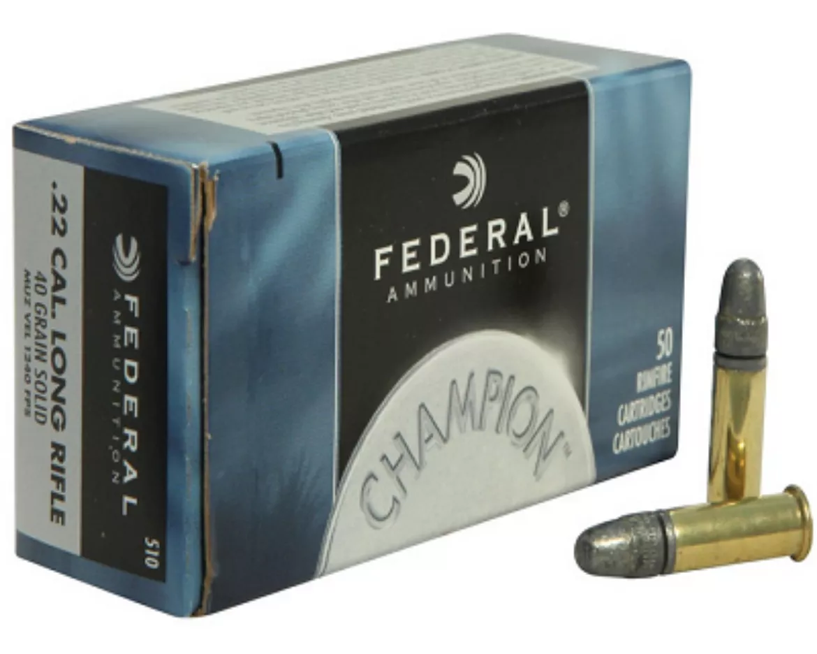 .22 Long Rifle Federal Champion 40gr RN – 50 Rounds