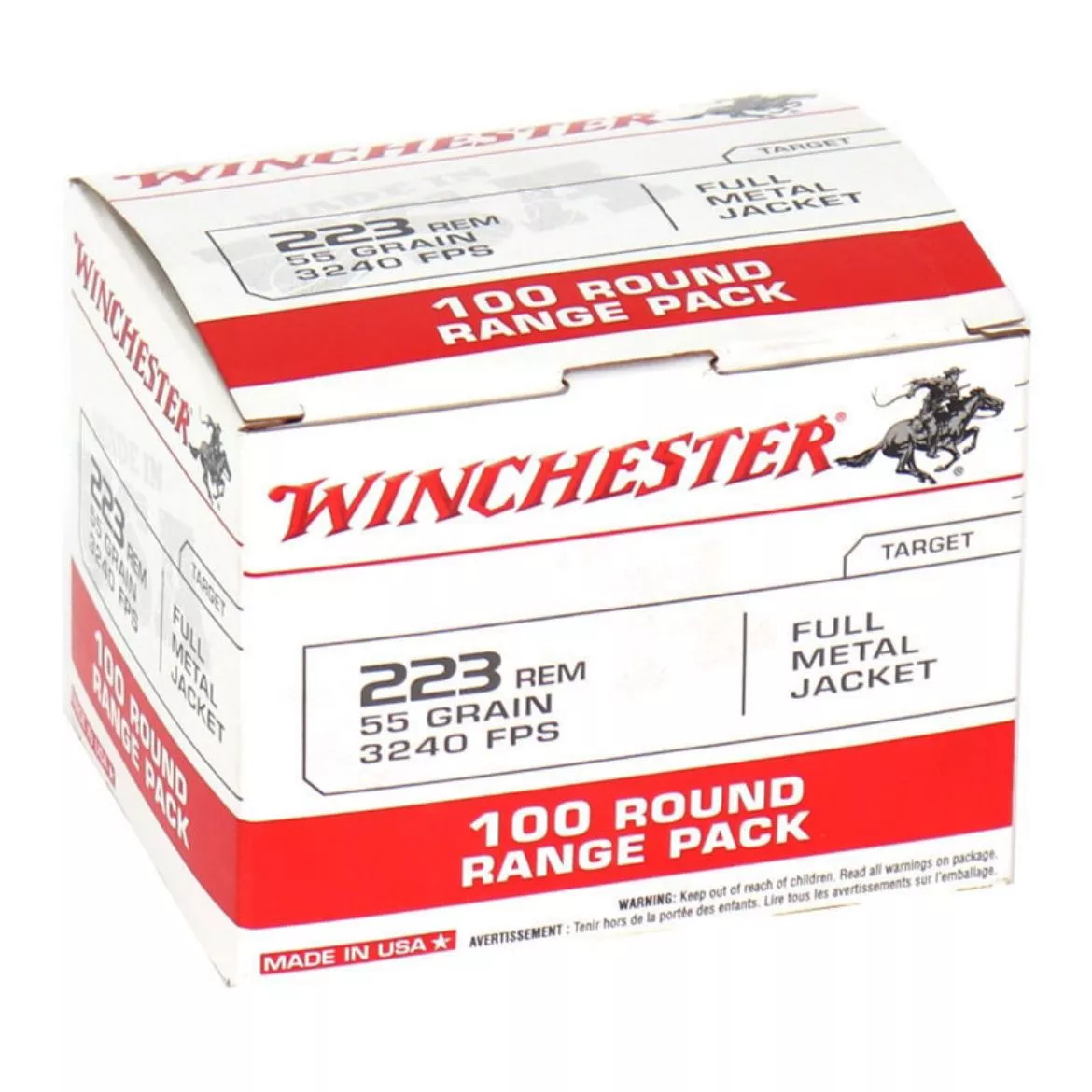 .223 Remington Winchester 55gr FMJ – 100 Rounds