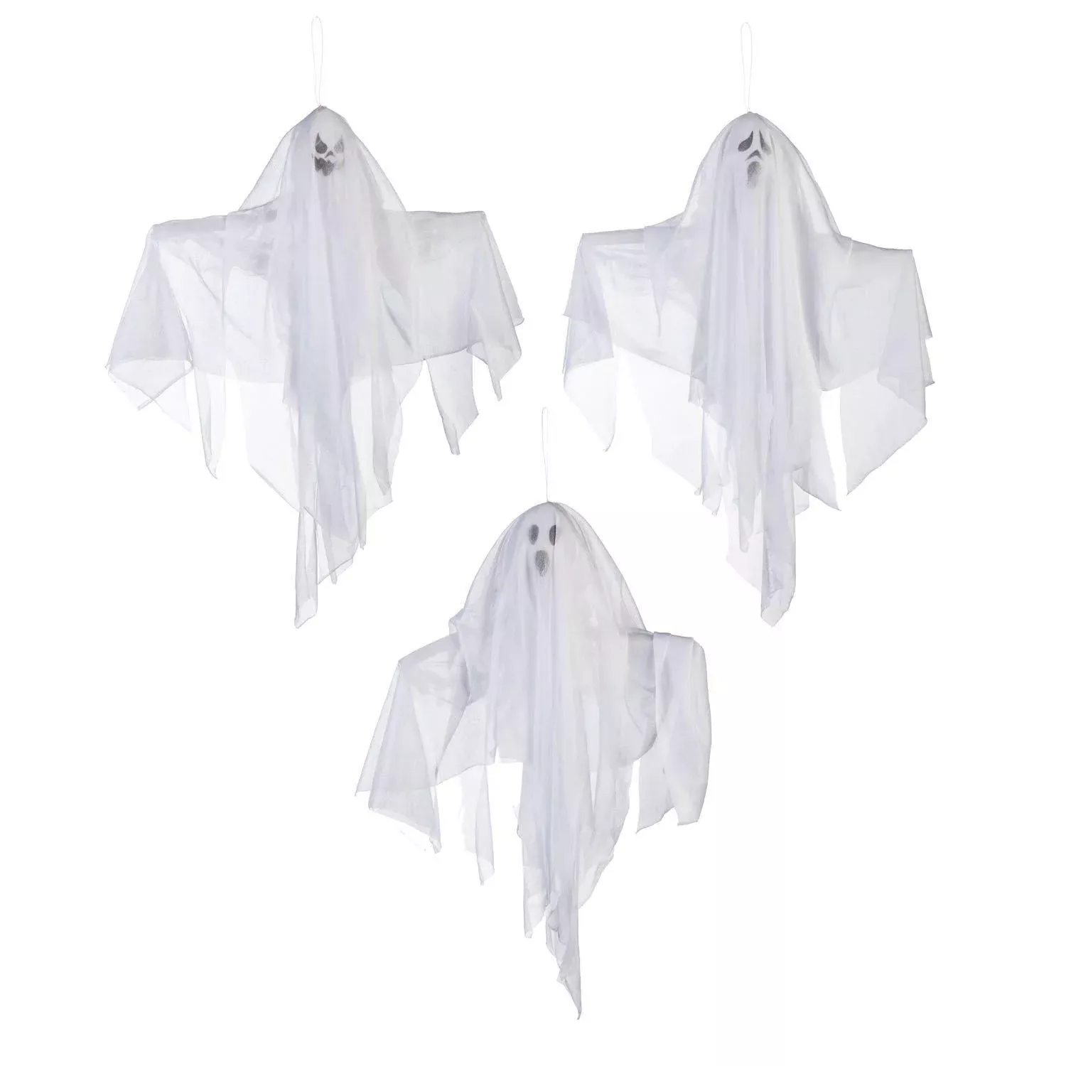 3 Assorted Hanging Ghosts
