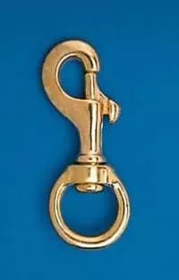 3″ Brass Swivel Snaps (Pair) – Flagpole Mounting…
