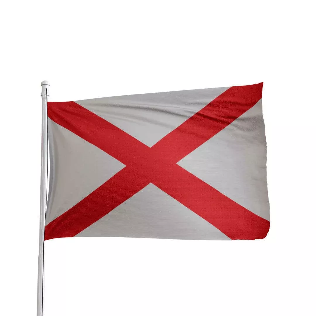 Alabama State Flag 3×5 – Durable Nylon Crimson