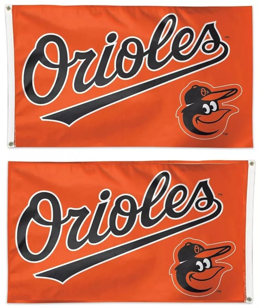 Baltimore Orioles Flag 3×5 Scripted Mascot 2 Sided