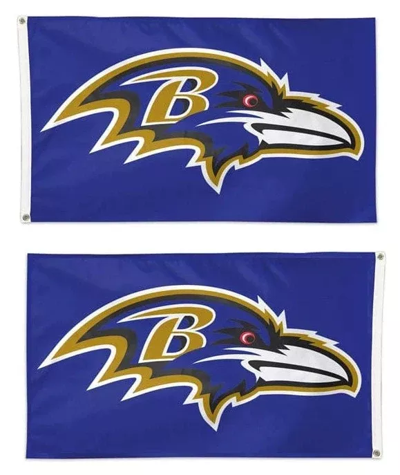 Baltimore Ravens Flag 3×5 Purple 2 Sided