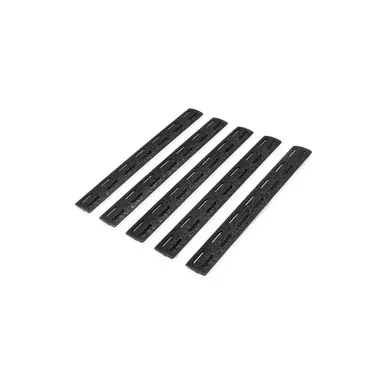 BCM MCMR 5.5" Rail Panel Kit - M-LOK Compatible - 5 Pack - Black