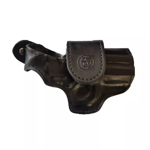 Bond Arms Leather Driving Holster RH 3.5 Barrel Black with Black Stitching
