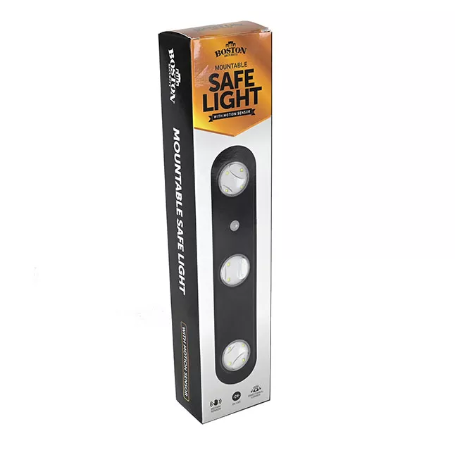BOSTON SECURITY MOUNTABLE DELUXE LED SAFE LIGHT WITH MOTION SENSOR — Delta Mike Ltd