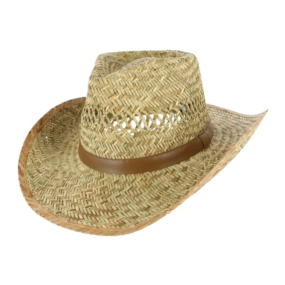 Broner Men's Outback Vented Crown Straw Hat