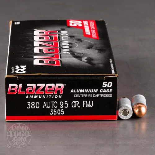 Bulk Blazer 380 Auto (ACP) Ammo for Sale – 1000 Rounds