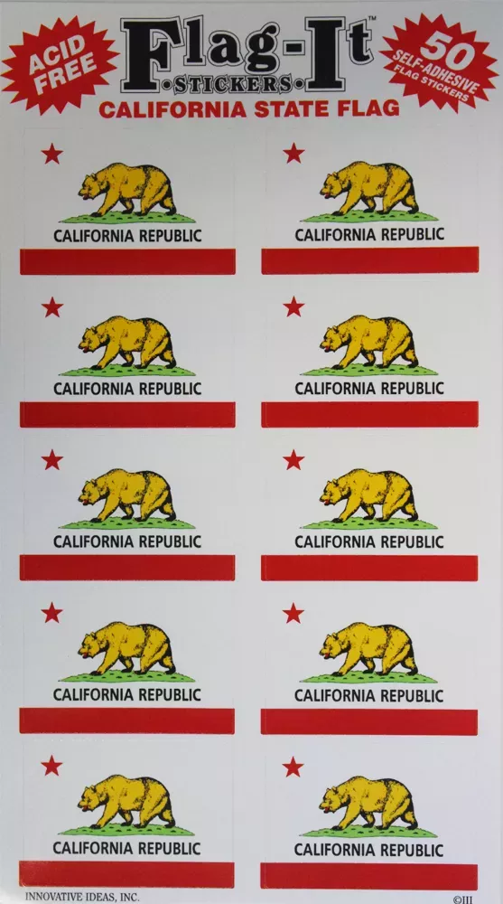 California 50 Count Sticker Pack