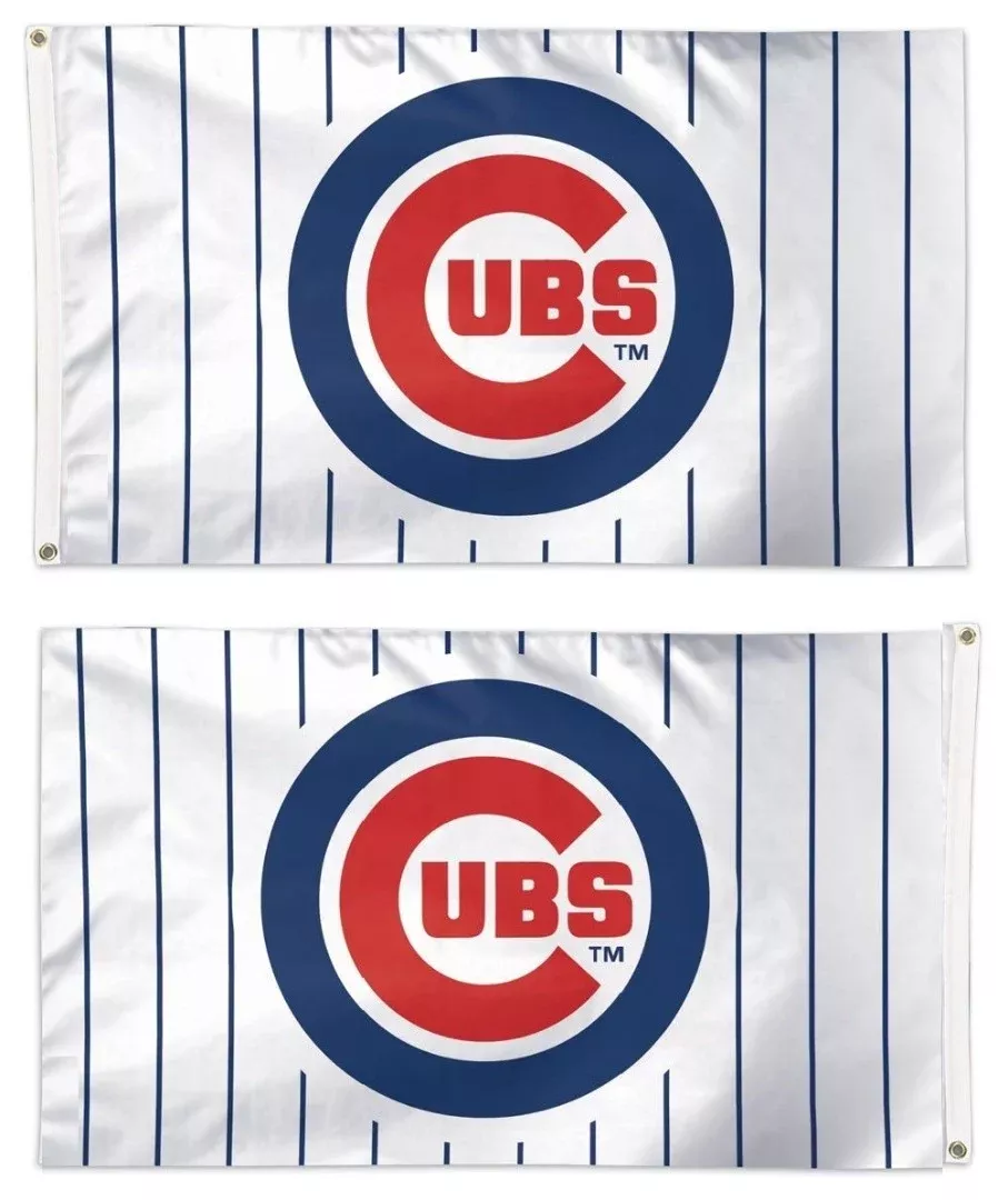 Chicago Cubs Flag 3x5 Pinstripe 2 Sided