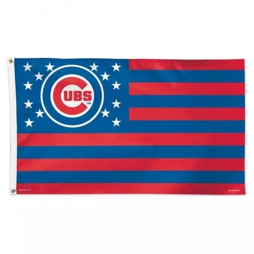 Chicago Cubs Patriotic Americana Deluxe 3' x 5' Flag