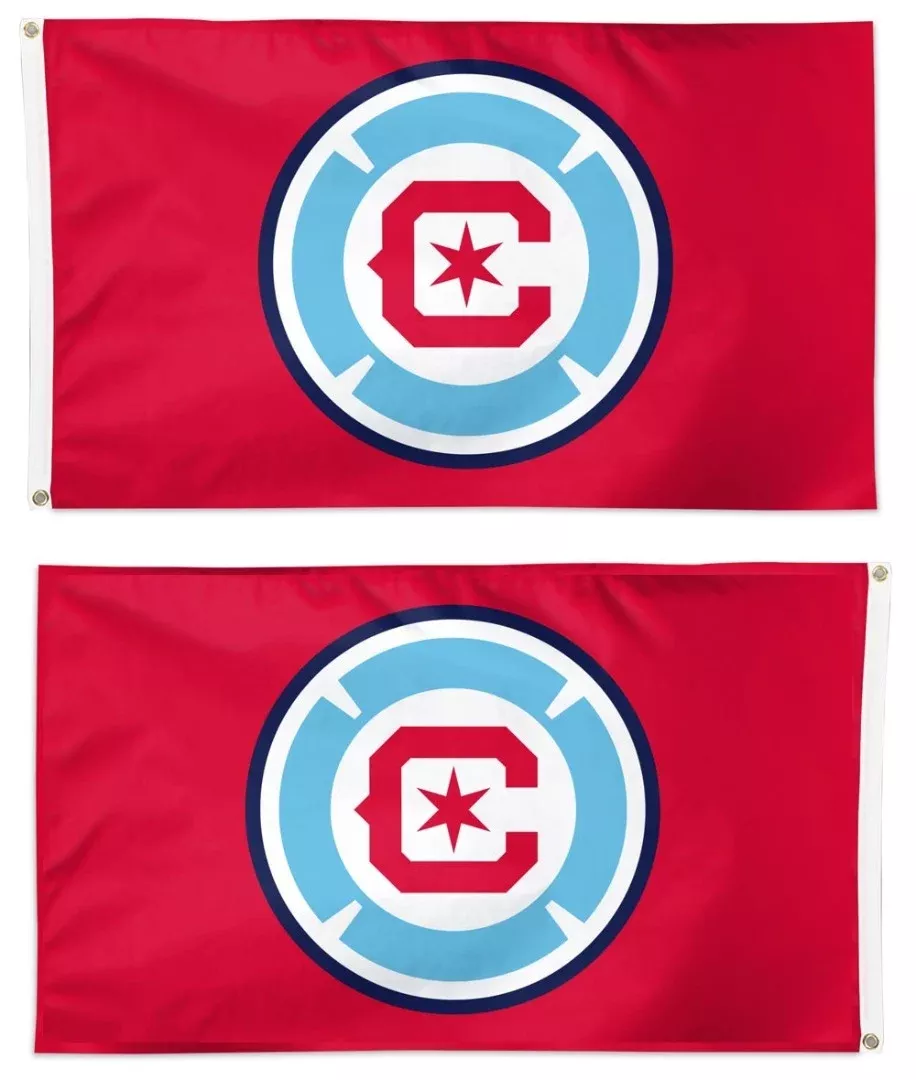 Chicago Fire Flag 2 Sided 3x5 Red