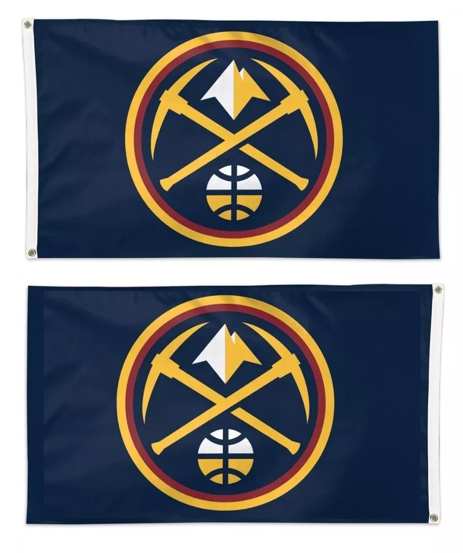 Denver Nuggets Flag 3x5 Logo 2 Sided