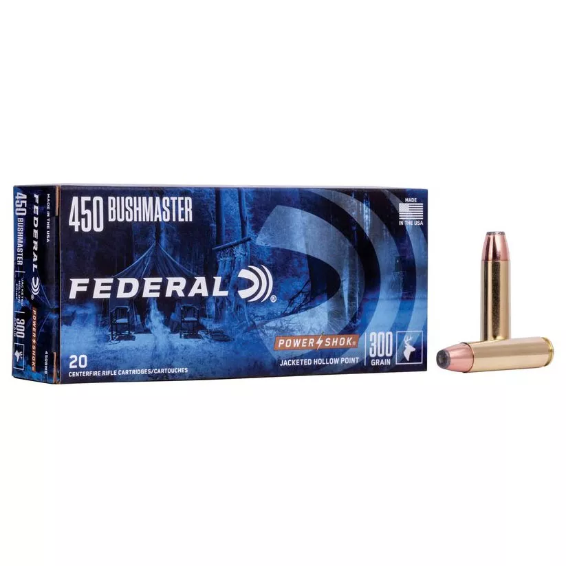 FEDERAL 450 BUSHMASTER 300GR POWERSHOK - 20 Rounds — Delta Mike Ltd