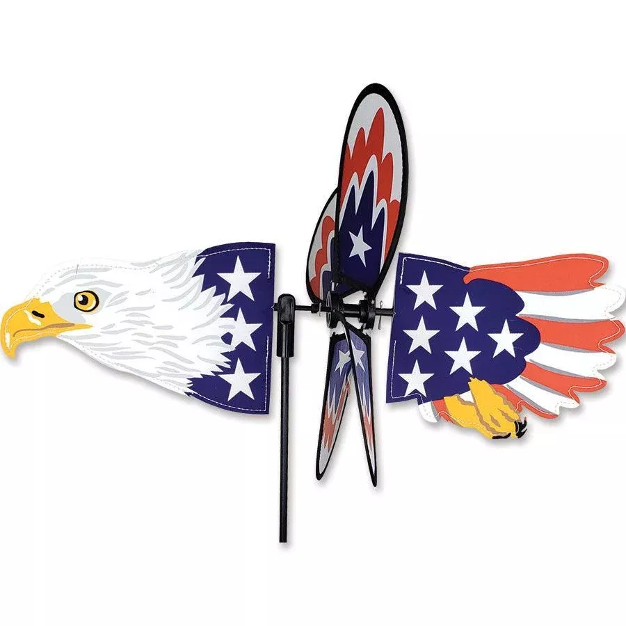 Flying Patriotic Eagle Petite Spinner