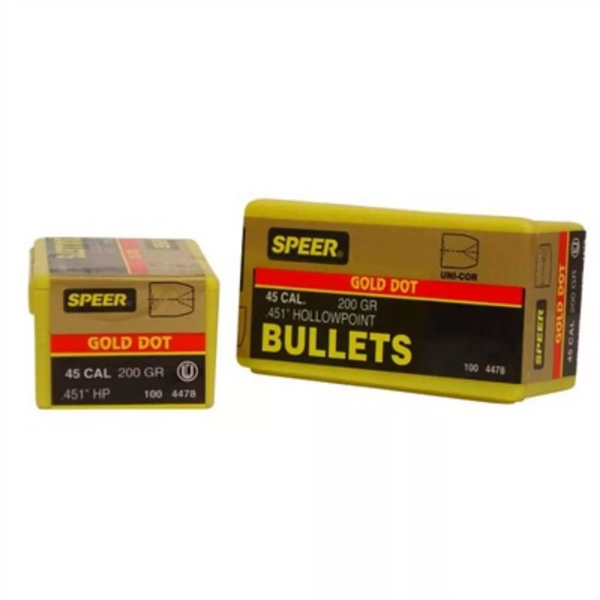 GOLD DOT 45 CALIBER HANDGUN BULLETS