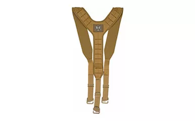 Grey Ghost Gear UGF 3 Point Suspender Harness - Laminate - Coyote