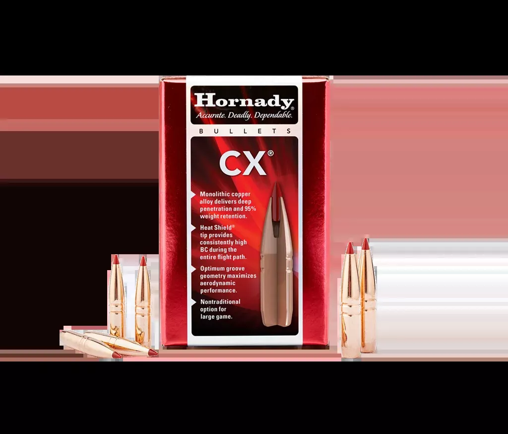 Hornady .257 Diameter 90 Grain Solid Hollow Point CX 50 Count Bullets