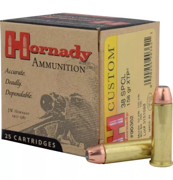 Hornady Ammunition 38 Special 158 Grain XTP Jacketed Hollow Point 25 Count