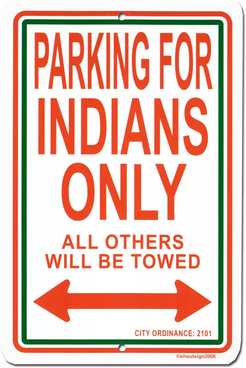 India Parking Sign
