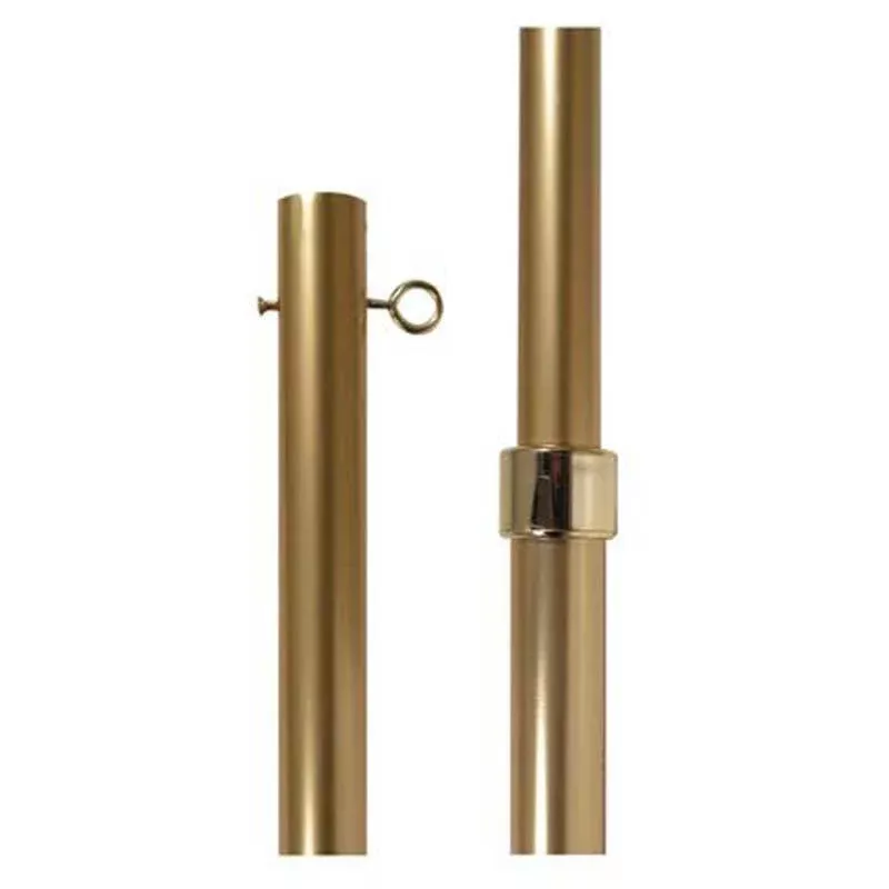 Indoor Adjustable Gold Flagpole