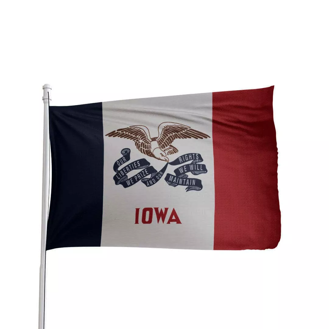Iowa State Flag 3×5 – Nylon, American Made