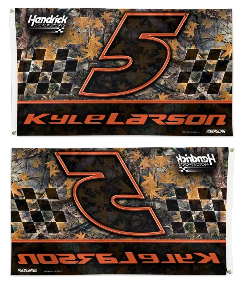 Kyle Larson Camo 3x5 Flag