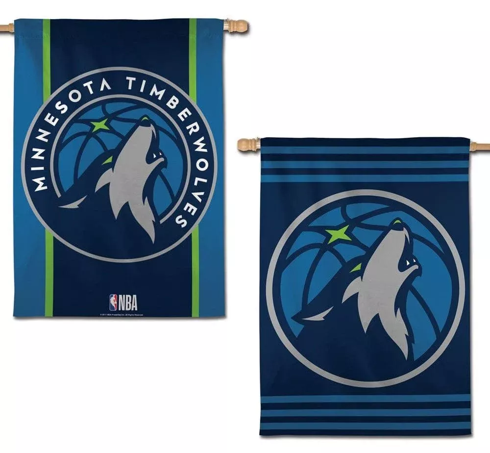 Minnesota Timberwolves Banner 2 Sided House Flag