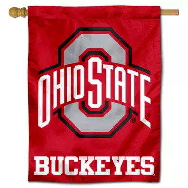 Ohio State Buckeyes Athletic Logo Banner Flag