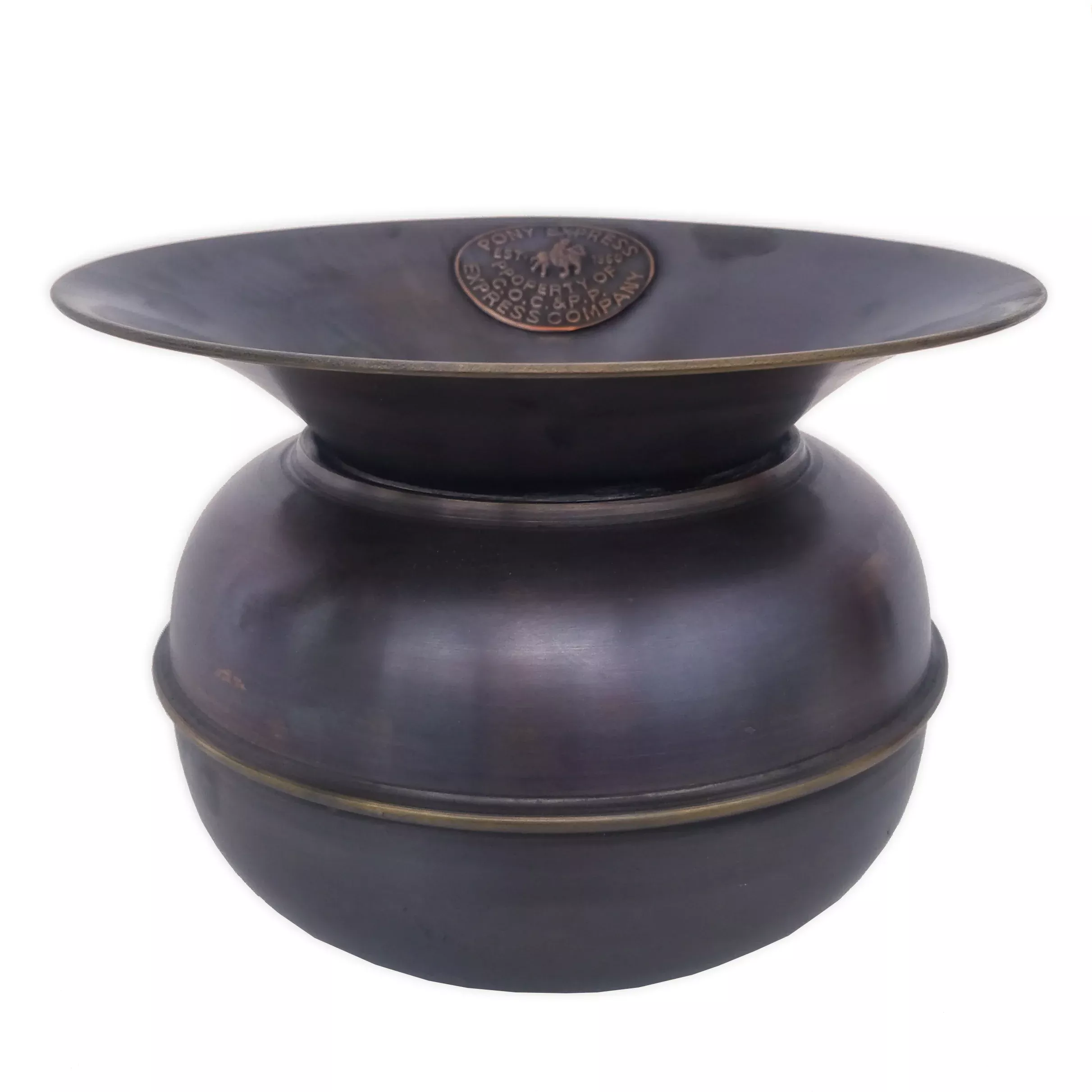 Old West–Style Authentic Brass Spittoon Replica