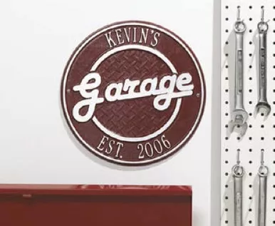 Personalized Garage Plaque