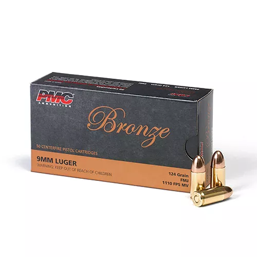 PMC 9mm 124gr FMJ Bronze — Delta Mike Ltd