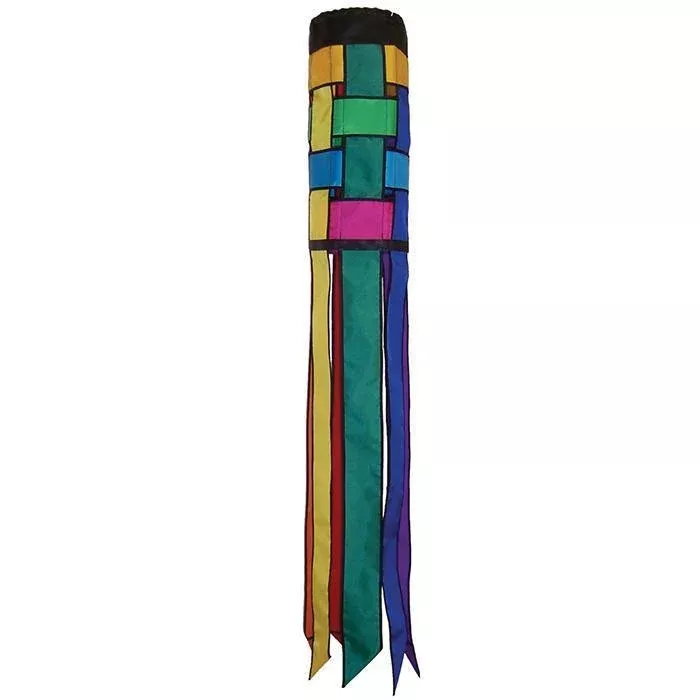 Rainbow Weave 40″ Windsock