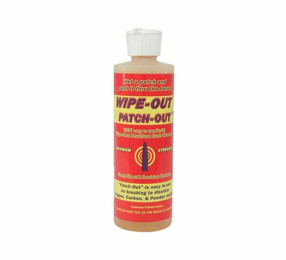 Sharp Shoot R Wipe-Out Patch Out Liquid Brushless Bore Cleaner – CASE OF 12 8OZ BOTTLES – LABOR DAY BLOWOUT PRICE!