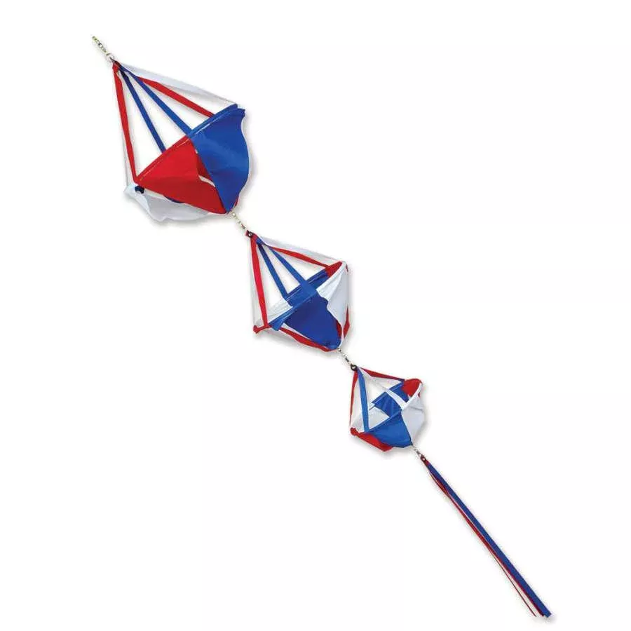 Small Patriotic Triple Baskets Windsock