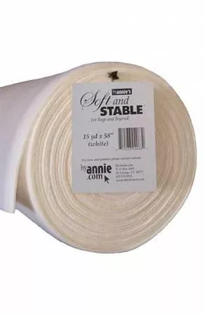 Soft and Stable White 100% Polyester Stabilizer 58in Wide
