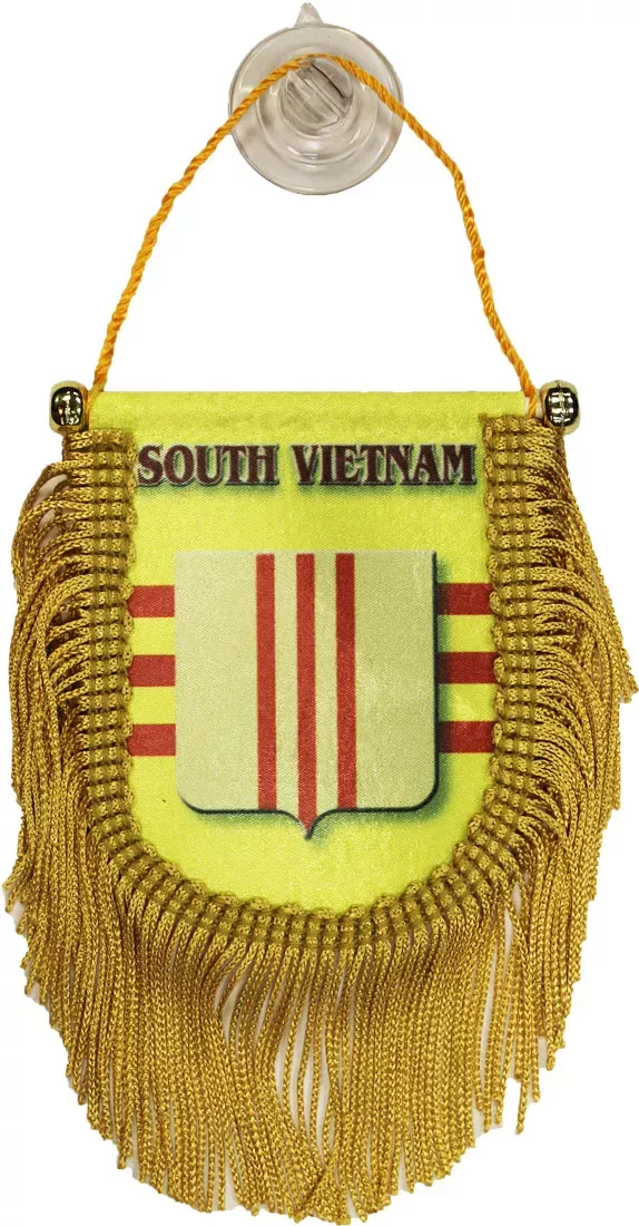 South Vietnam (Crest) Window Hanging Flag (Shield)