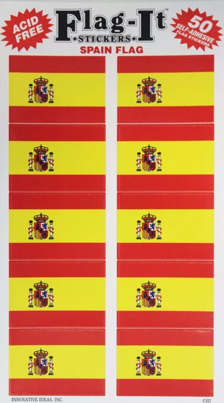 Spain 50 Count Sticker Pack