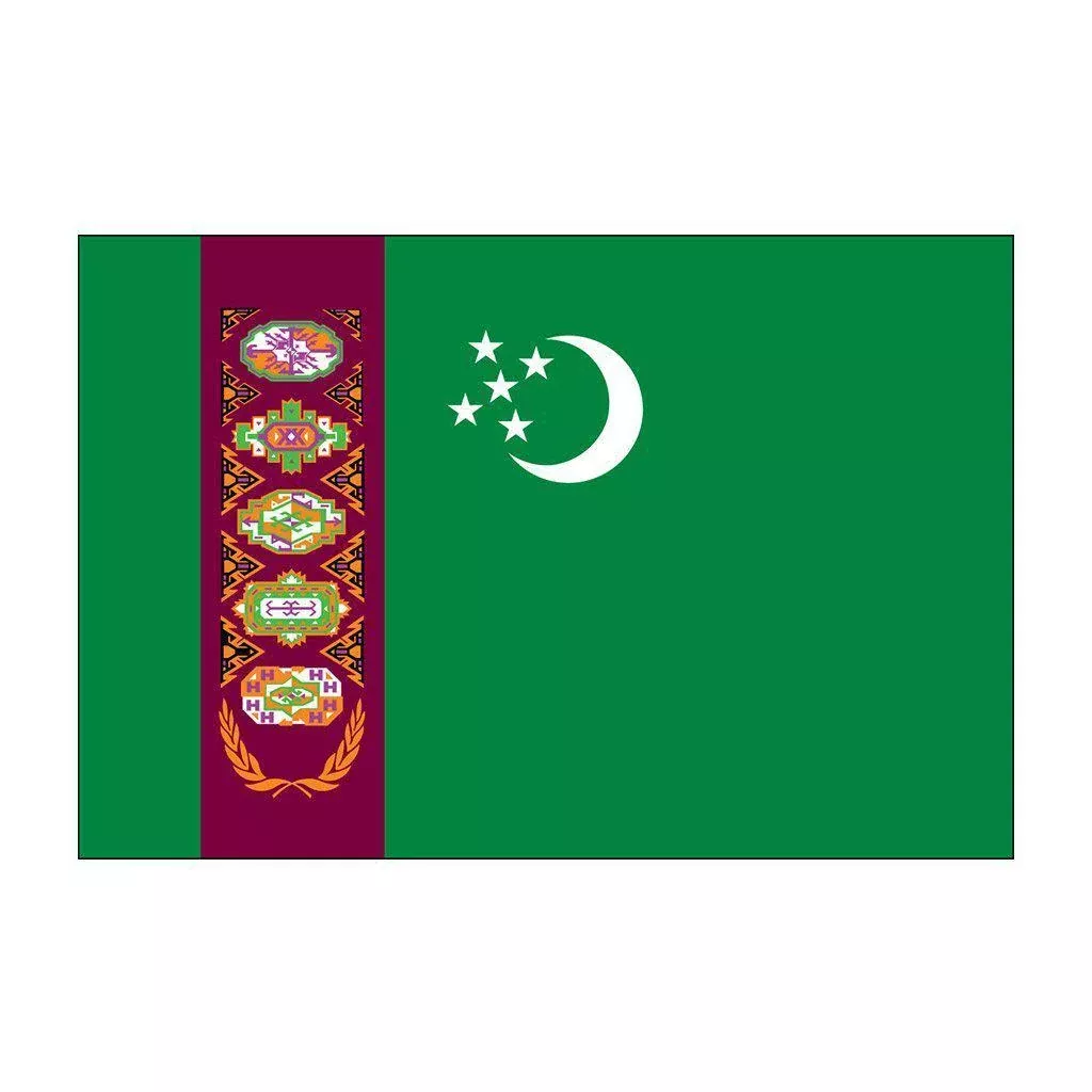 Turkmenistan Flags