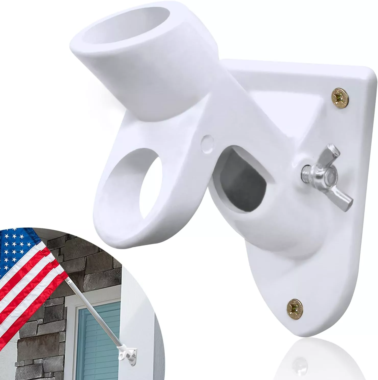 Two-Position Flag pole Holder Mounting Bracket