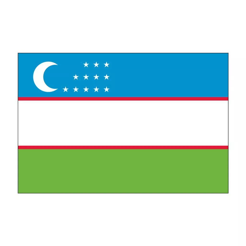 Uzbekistan Flags