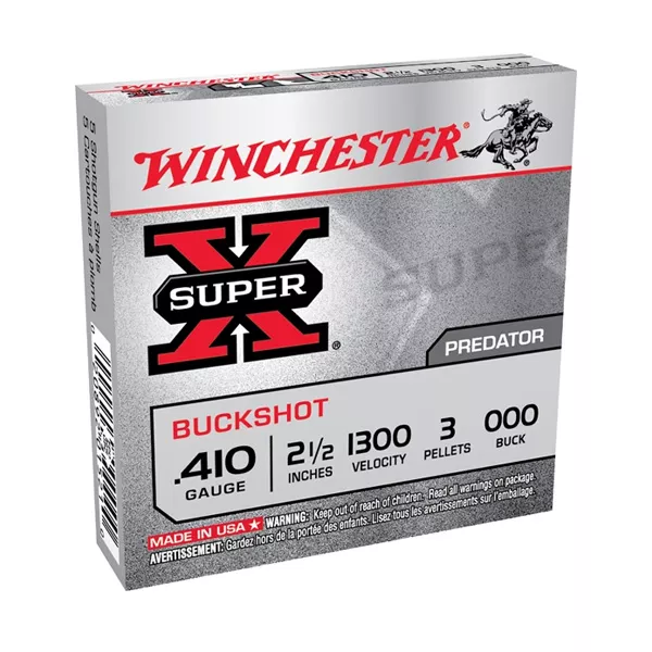 Winchester 410Ga #000 Buckshot 2½" 3 Pellet — Delta Mike Ltd